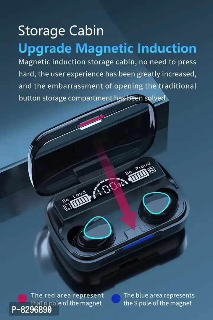 M10 Wireless Earbuds Bluetooth  5.1 Earbuds With 280h Playtime With Power Bank TWS Stereo Noise Cancelling Wireless Earphones In Ear With Mic IP7 Waterproof