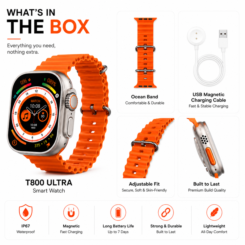 Shocrastic Watch 8 Ultra full 1.99 inches