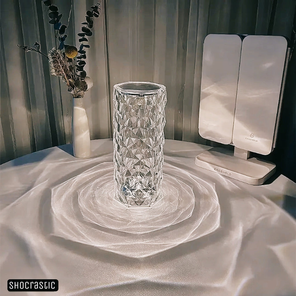 Crystal Touch Lamp and remote controlled 16 rgb changing mode lights